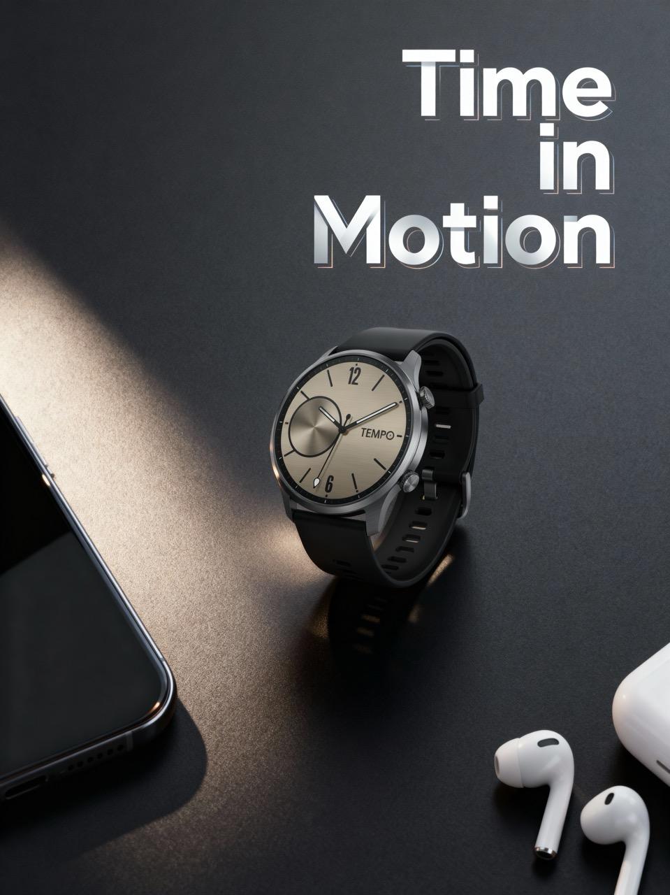 Minimalist tech lifestyle composition