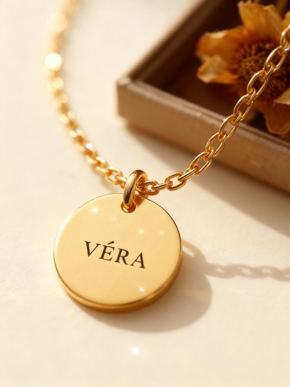 VRA necklace pendant closeup macro shot